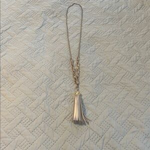 Chic Gold Tassel Necklace